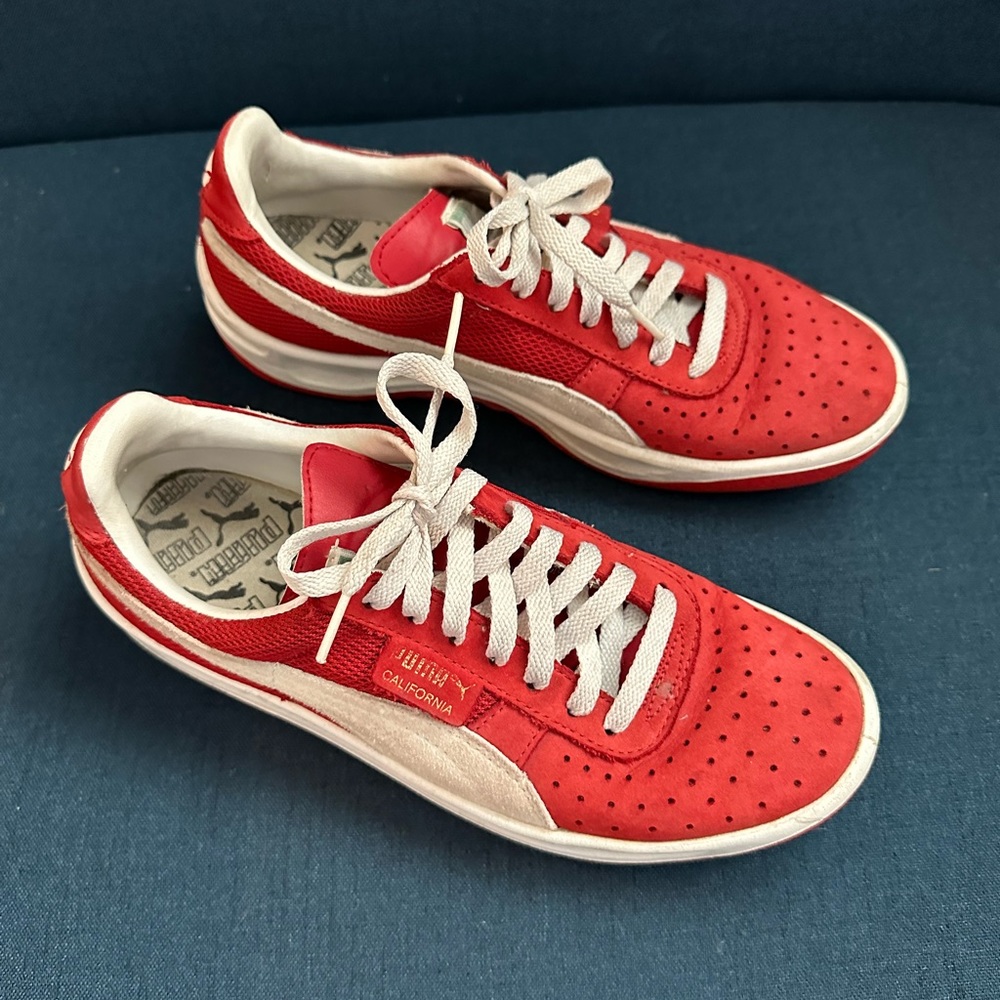 Puma California, size 7.5, red